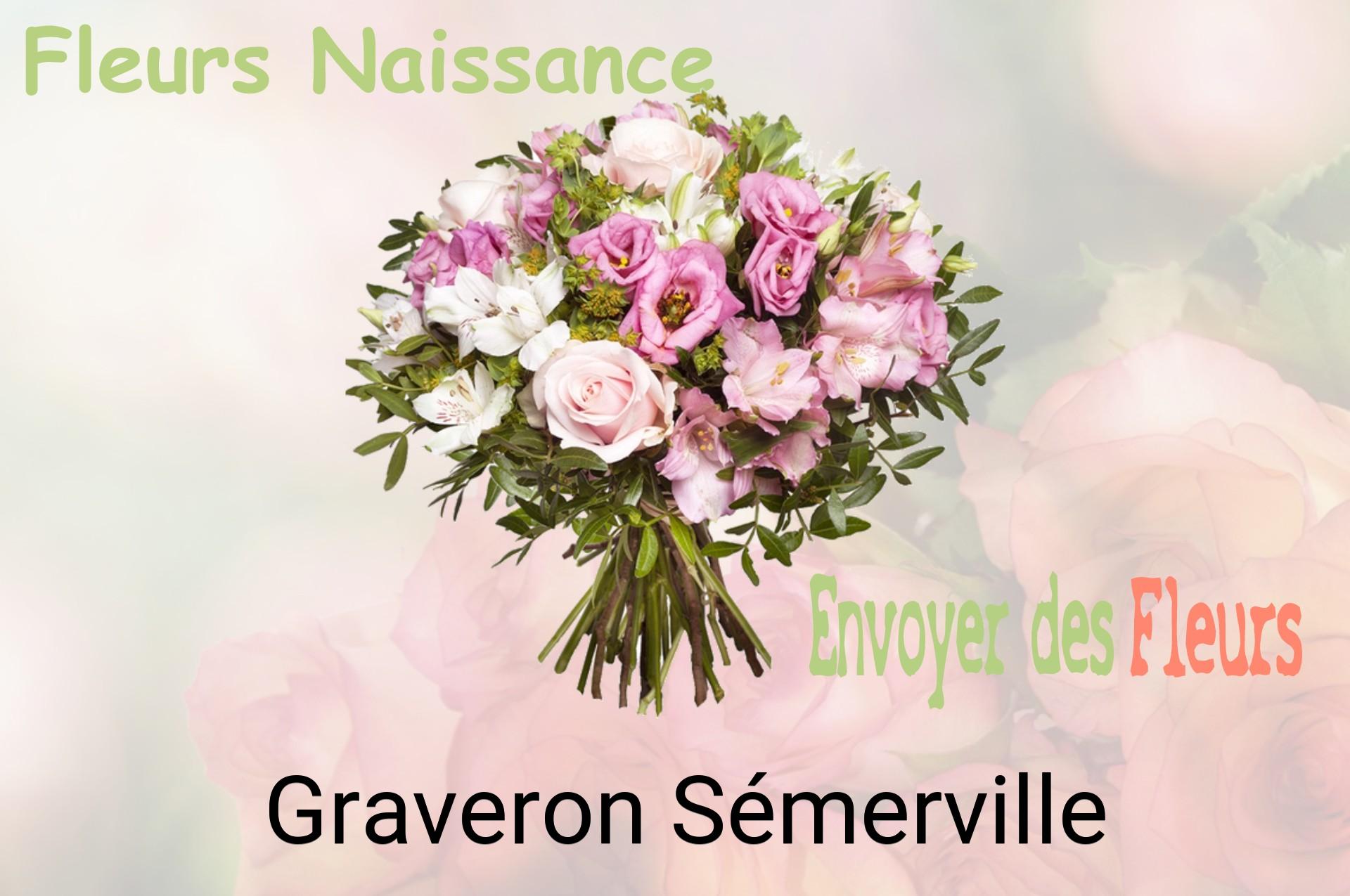 Bouquet de fleurs de naissance livré à Graveron-Sémerville